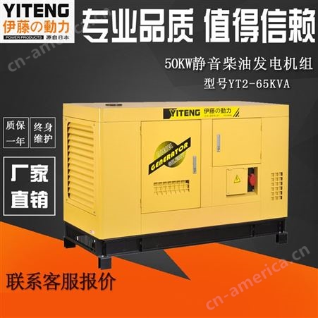 YT2-65KVA上海停电备用50kw柴油发电机全自动启动