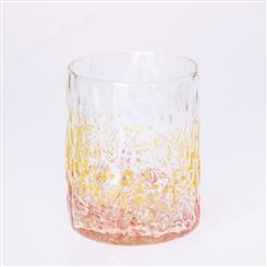 天宝玻璃生产玻璃杯 彩色玻璃杯 饮料杯 双层玻璃杯