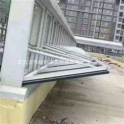 三角型电动采光排烟天窗 北京玻璃开启天窗