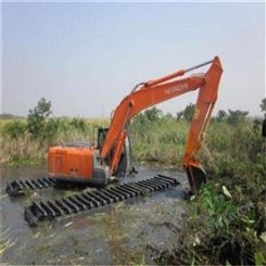 乐山水上挖掘机出租 租赁水上两用挖掘机公司 工程机械设备
