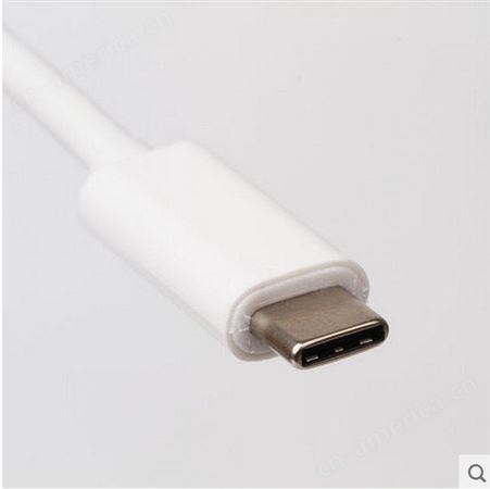 秋叶原 Type-C转VGA+USB3.0转换器线可充电苹果MacBook扩展HUB