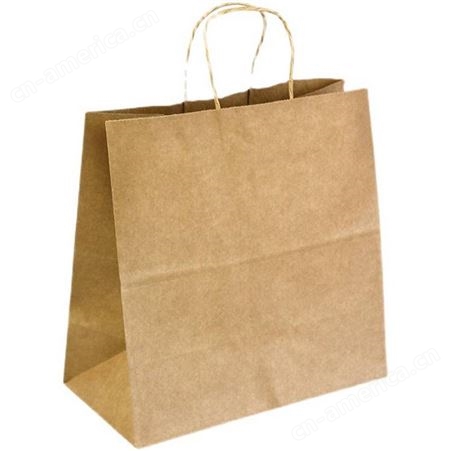 牛皮纸袋 礼品袋 外卖手提袋 定做服装店包装袋 外卖袋子 定制印刷