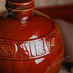 10斤酒字陶瓷瓶 天恒陶瓷 陶瓷酒坛 内含瓶盖 厂家定制销售