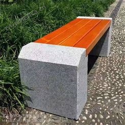 开州室外休闲公园椅定制 小区塑木长凳子