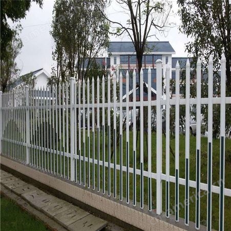 供应厂区学校围墙护栏花园栅栏pvc塑钢护栏