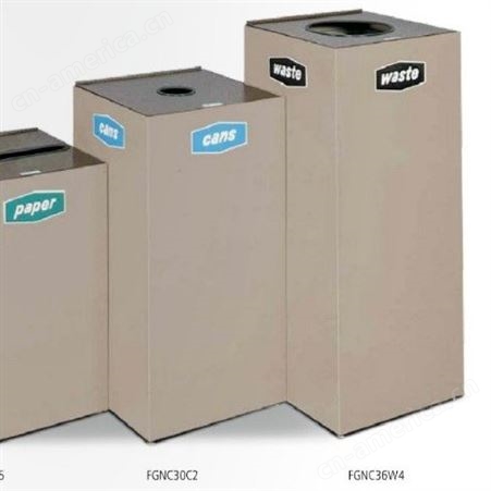 rubbermaid乐柏美 FGNC30C2 垃圾桶 废弃回收桶 分类回收桶 FGNC36W4