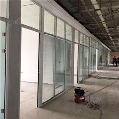 青岛平度办公玻璃隔断百叶隔墙测量设计 至本锦恒