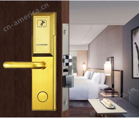 宏兴8001T2锌合金智能锁  智能芯片 适用酒店、公寓、宾馆  刷卡钥匙两用更安心