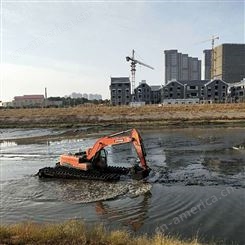 湿地挖掘机出租 黔东南水上挖机出租服务