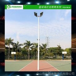 运动场用灯杆灯柱 公共篮球场灯光照明器材 优格YG3-07锥形杆系列