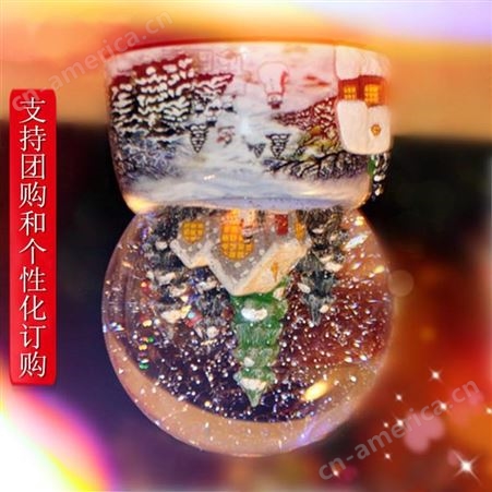 圣诞水晶球 SSSY/三盛102 欧美迎新年圣诞老人水球礼品