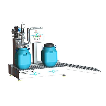 化工制造用耐腐称重灌装线 YL-30-2小型液体灌装机